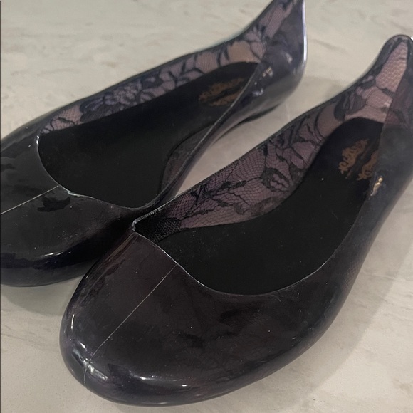 Charles Albert purple plum ballerina jelly flats size 8 - Picture 2 of 15